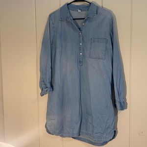 Old Navy Denim Long Sleeve Dress